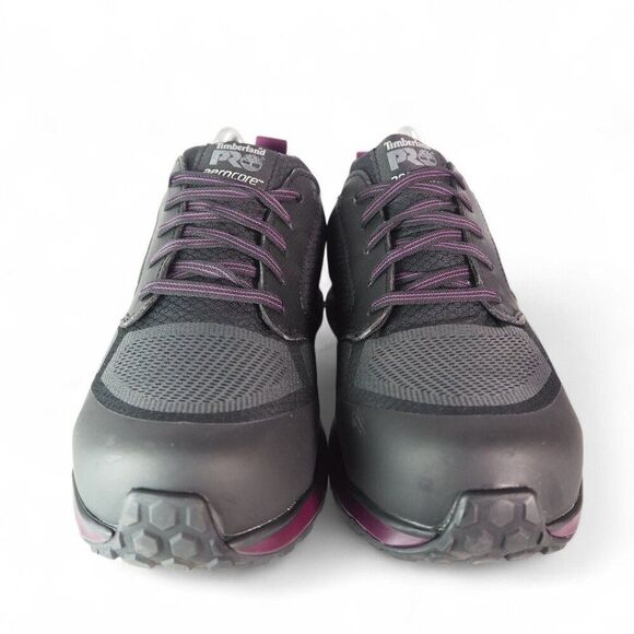 Timberland PRO Reaxion Low Composite Work Shoes Black / Purple A8001 Women's 9.5 - Picture 3 of 11